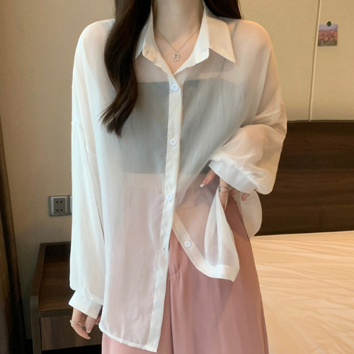 FD-0387  여름 시스루 셔츠 
